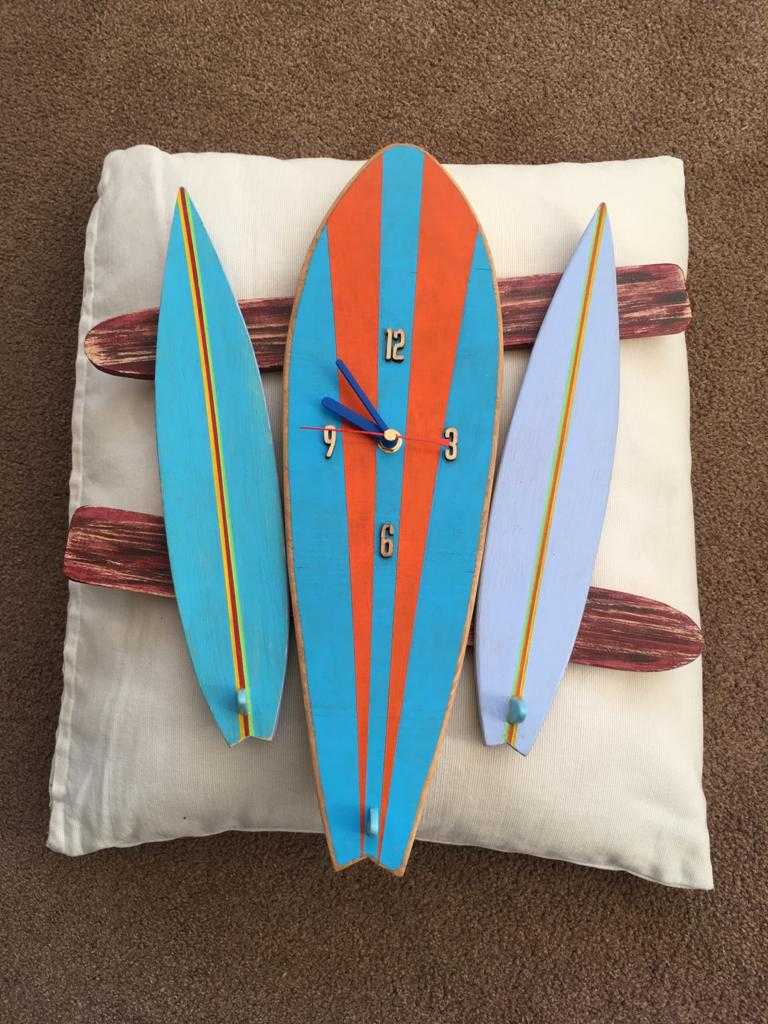 Preview Image: Surf Clock - 3 Piece (Blue)